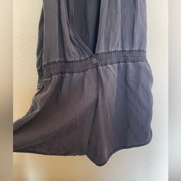 Lululemon Dark Grey HEAT THE STREET Open Back Romper Onesie - Picture 12 of 17